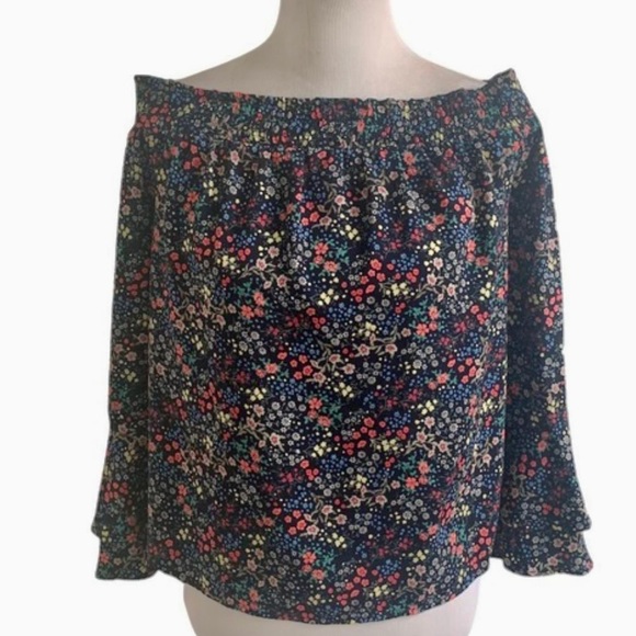 Lucky Brand Tops - LUCKY BRAND Off The Shoulder Floral Bohemian Blouse